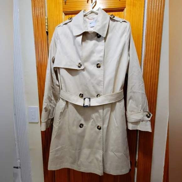 ASOS Maternity Trench Coat Size 10 UK 14 - Picture 1 of 4